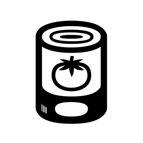 🥫 Emoji Domain black and white Symbola rendering